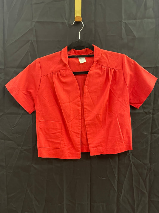 Red Linen Bolero