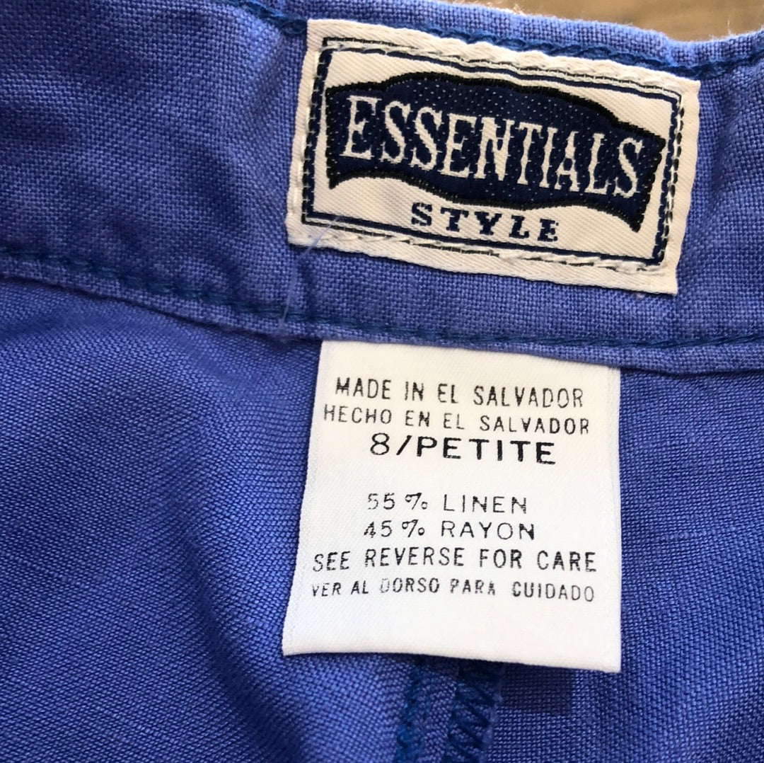 80s Does 40s Periwinkle Blue Shorts