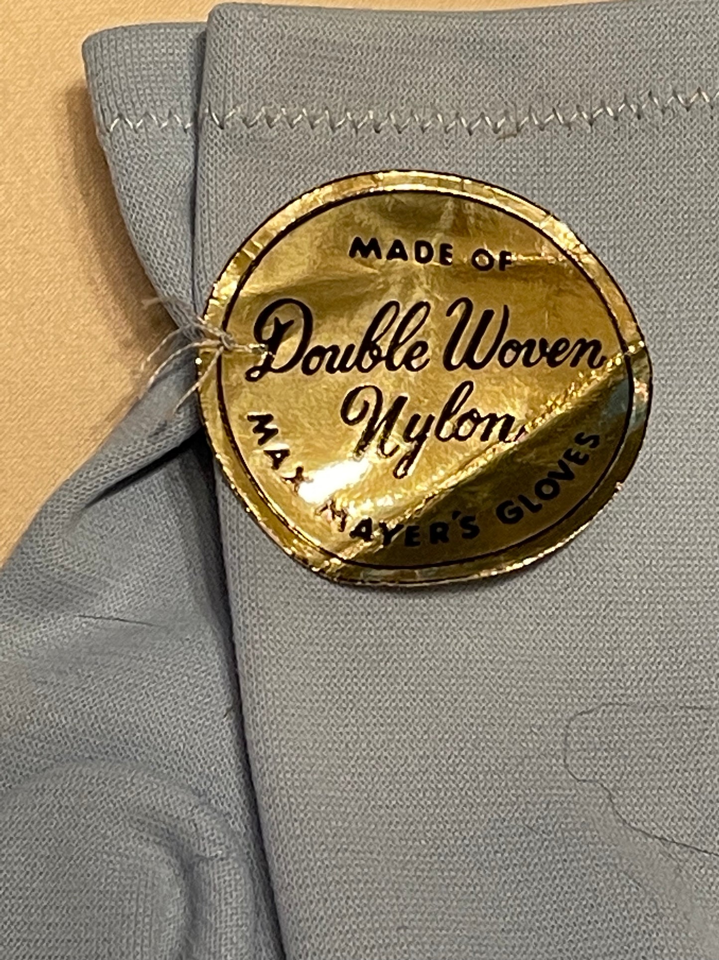 Max Meyer’s Light Blue Nylon Gloves