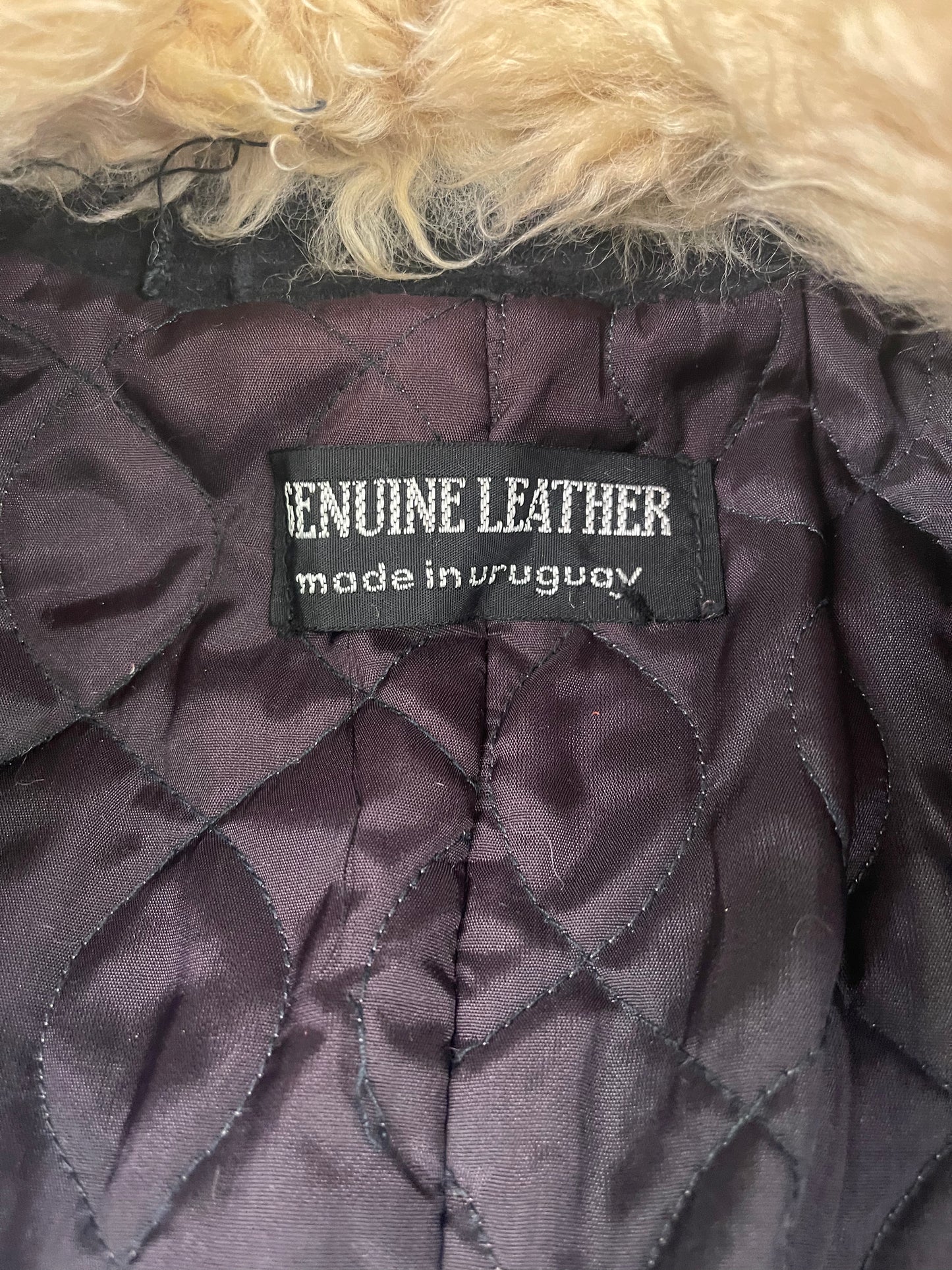 70s Suede Jacket with Faux Fur Collar