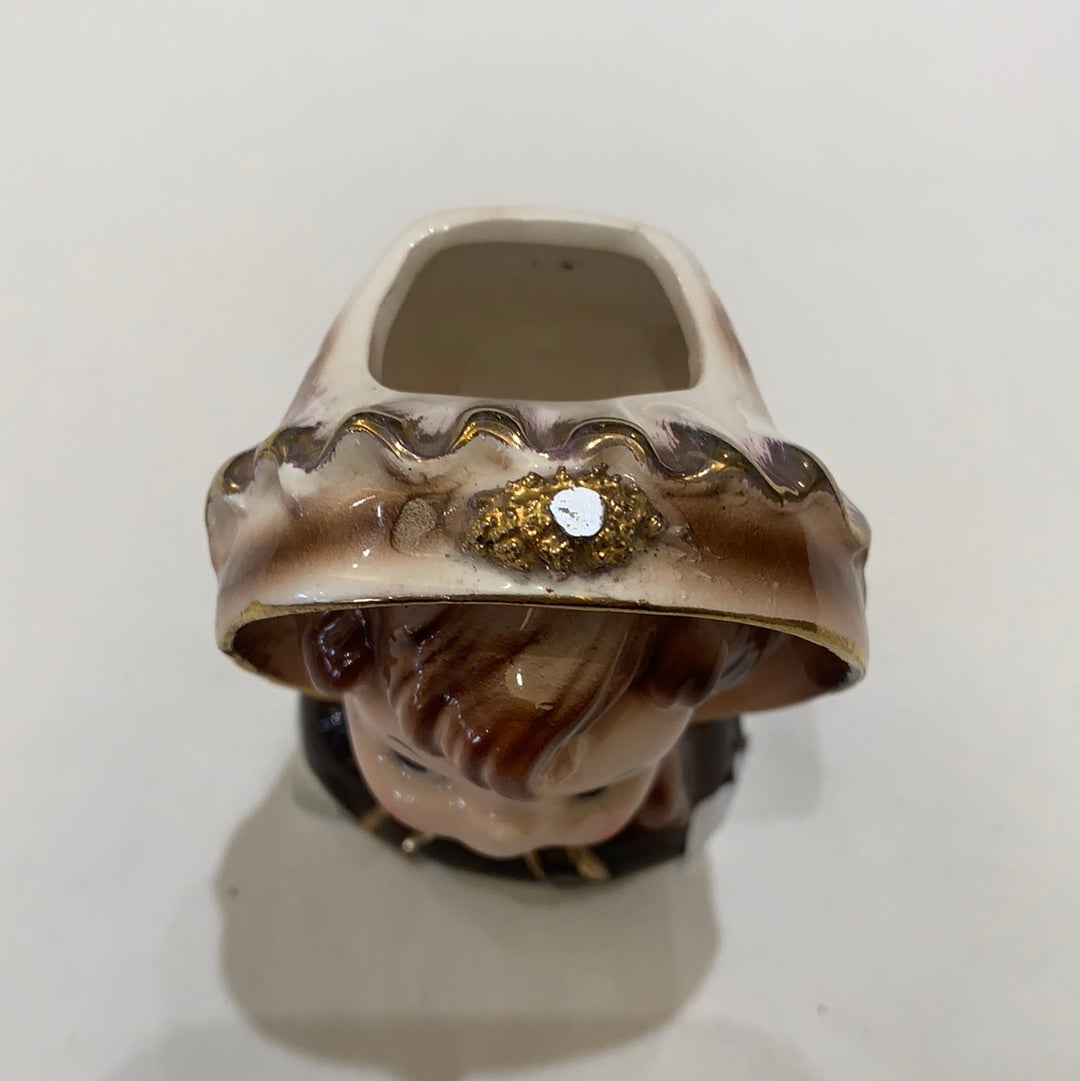 Miniature Ceramic Head Vase