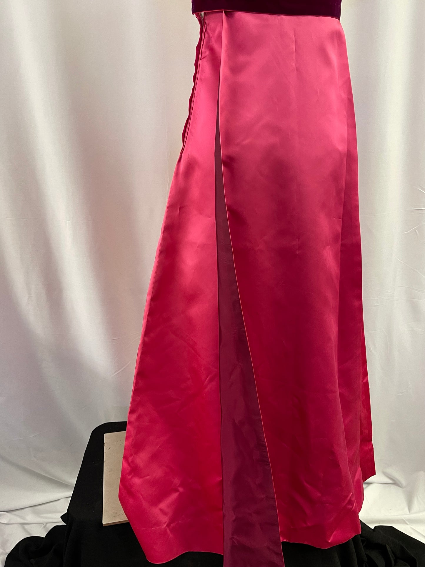60s Hot Pink Formal Gown