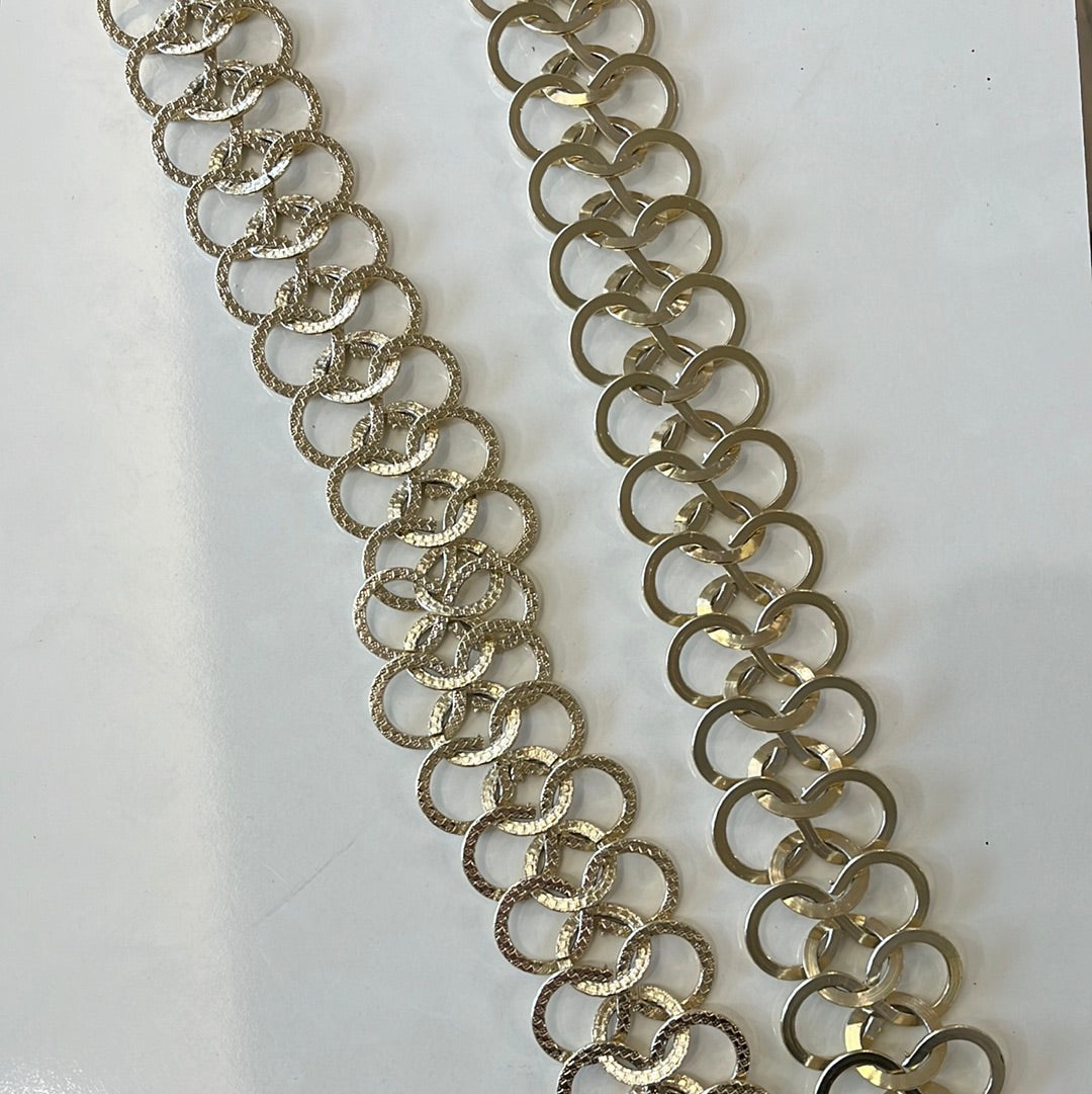 Gold chain link belt