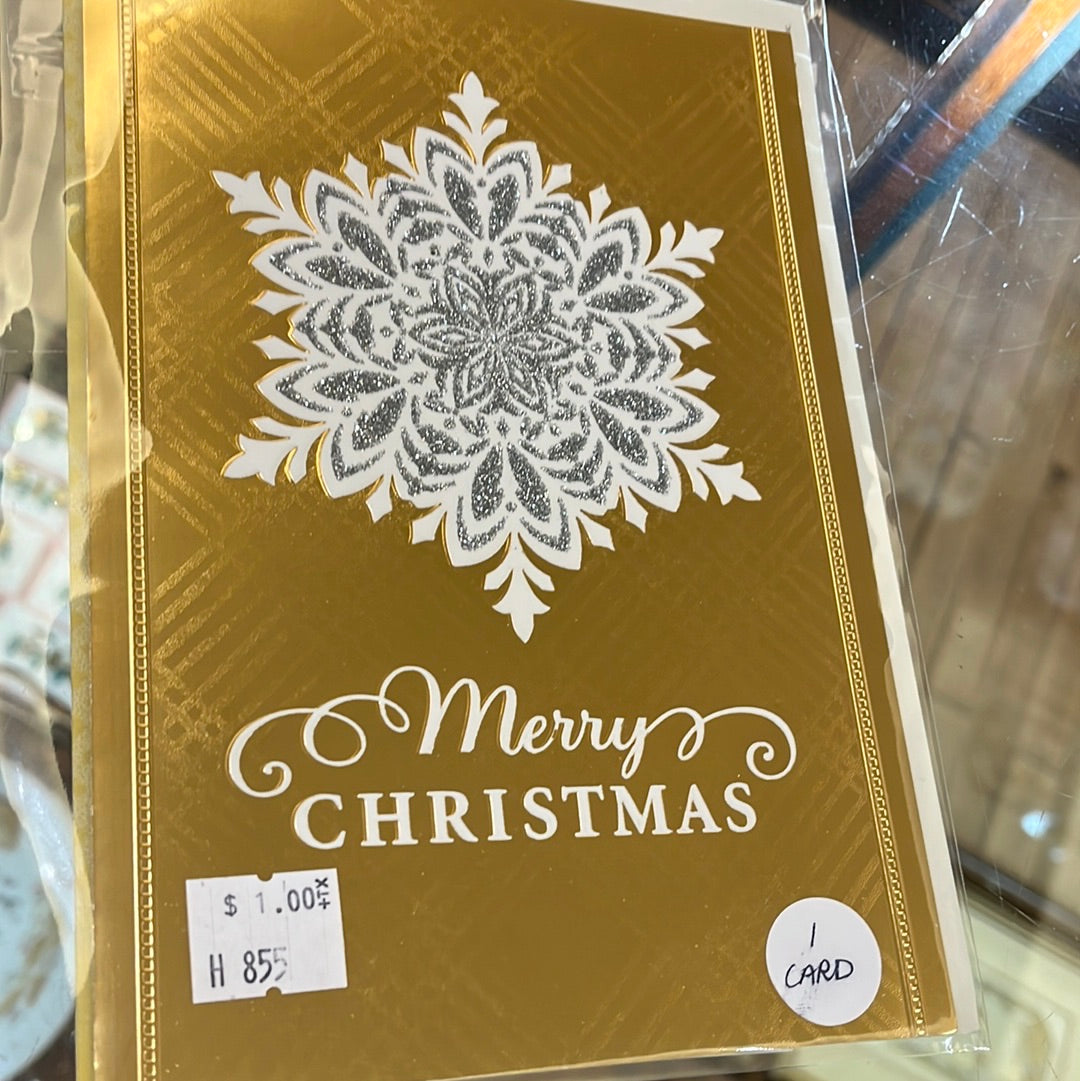 Snowflake holiday card
