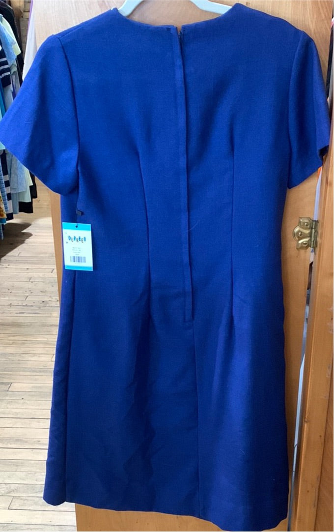 Navy Blue Embroidered Dress