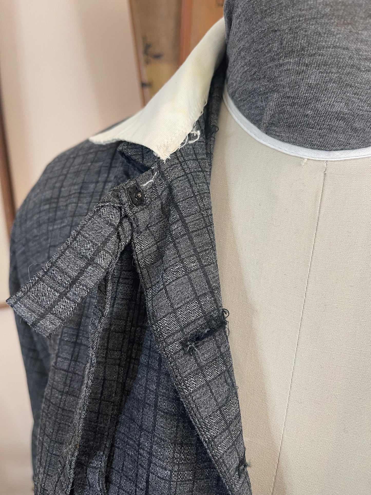 Black & Gray Secretary Dress