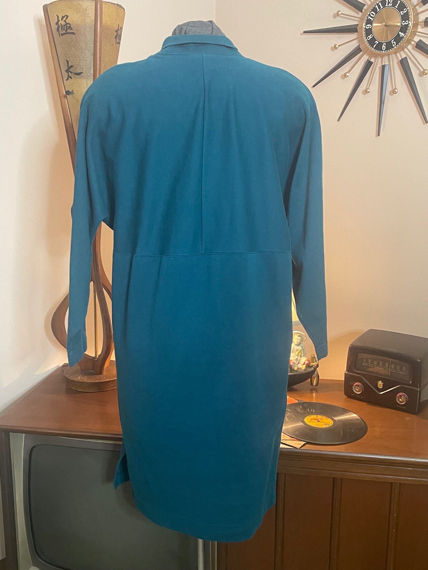 80s Knit Long Sleeve Dress