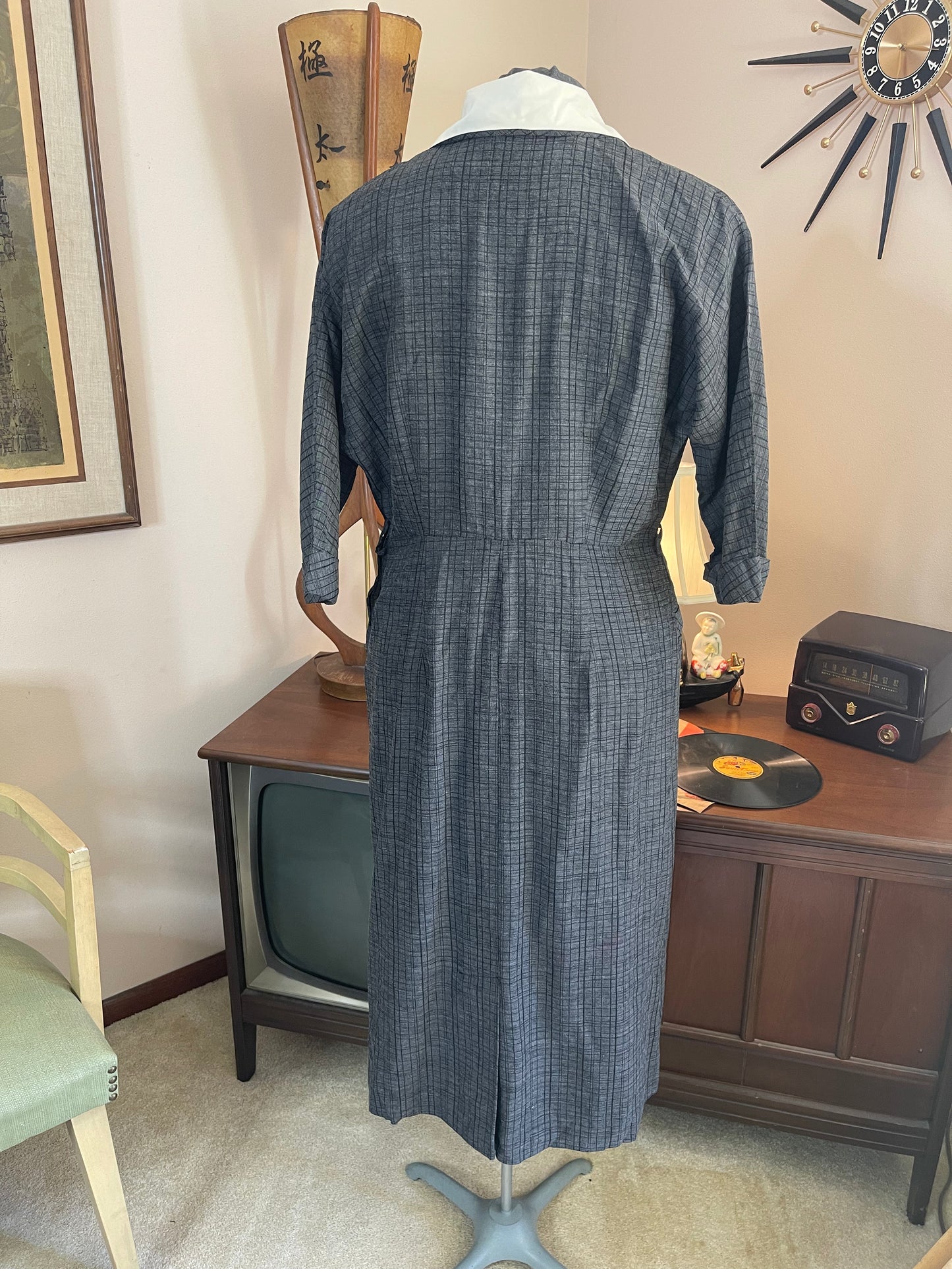 Black & Gray Secretary Dress