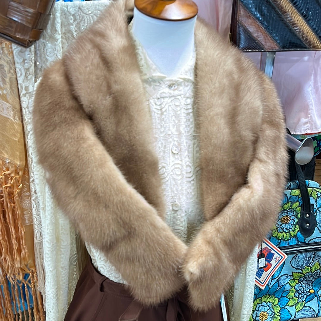 Light Brown Mink Collar /Wrap