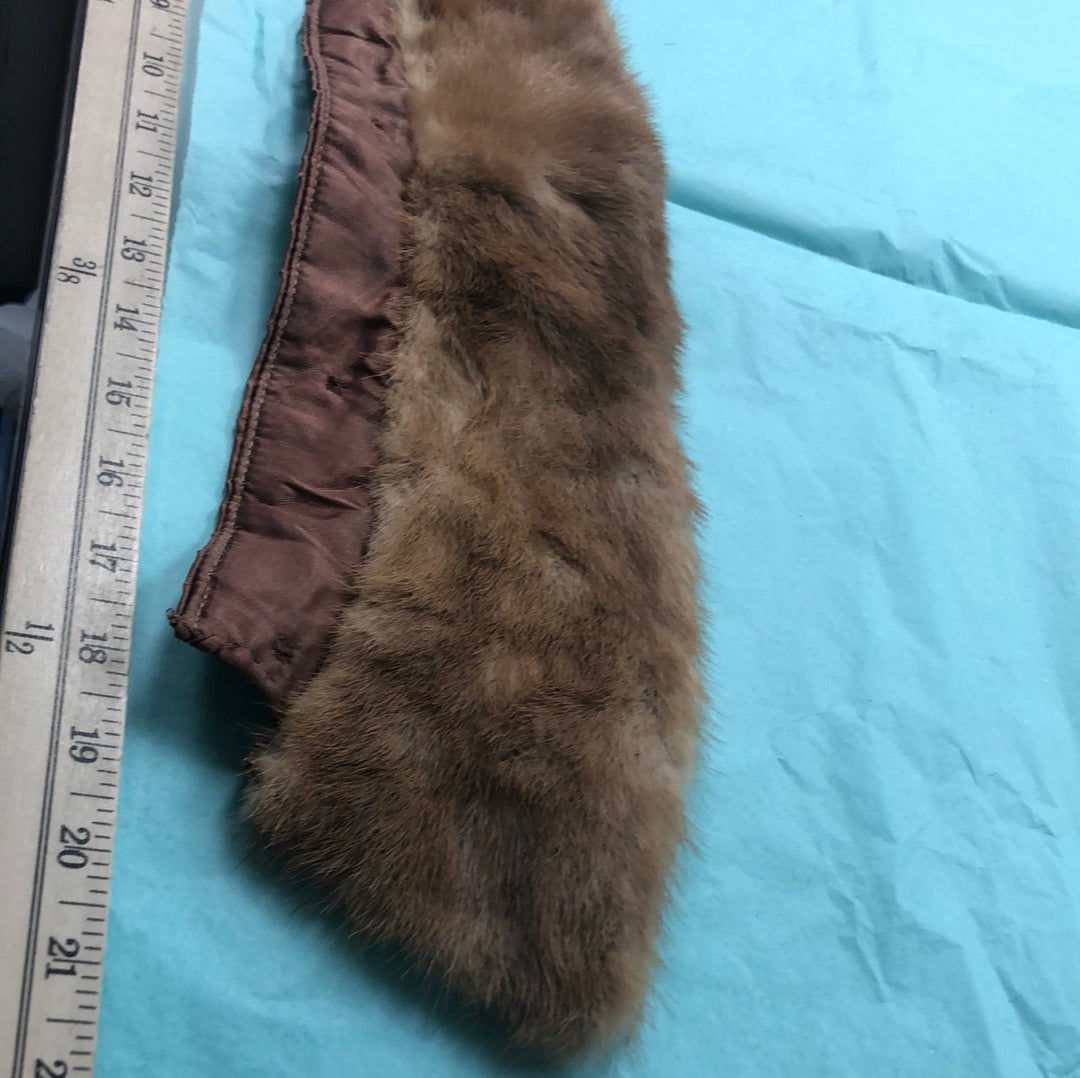 Mink snap in collar