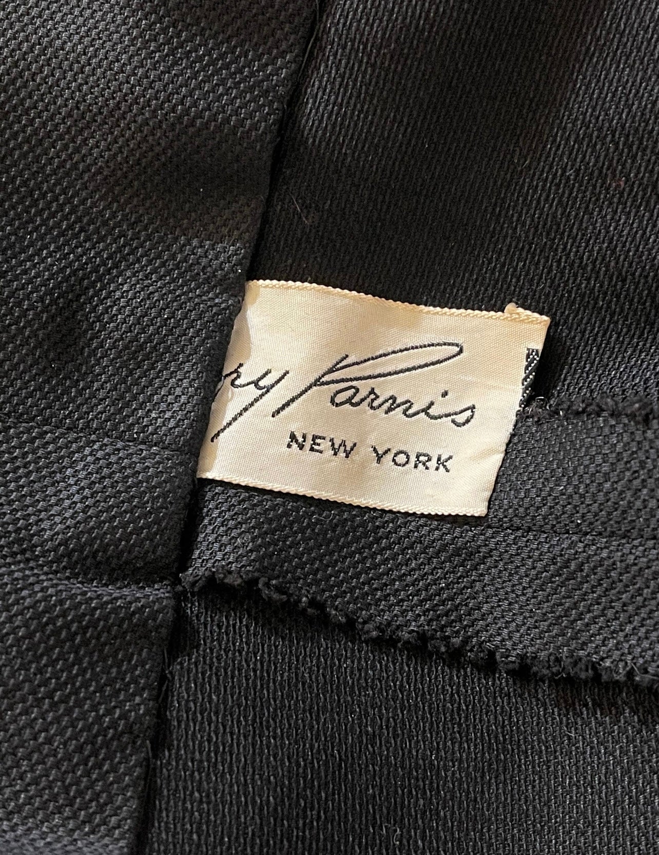 50s Jerry Parnis Black Dress