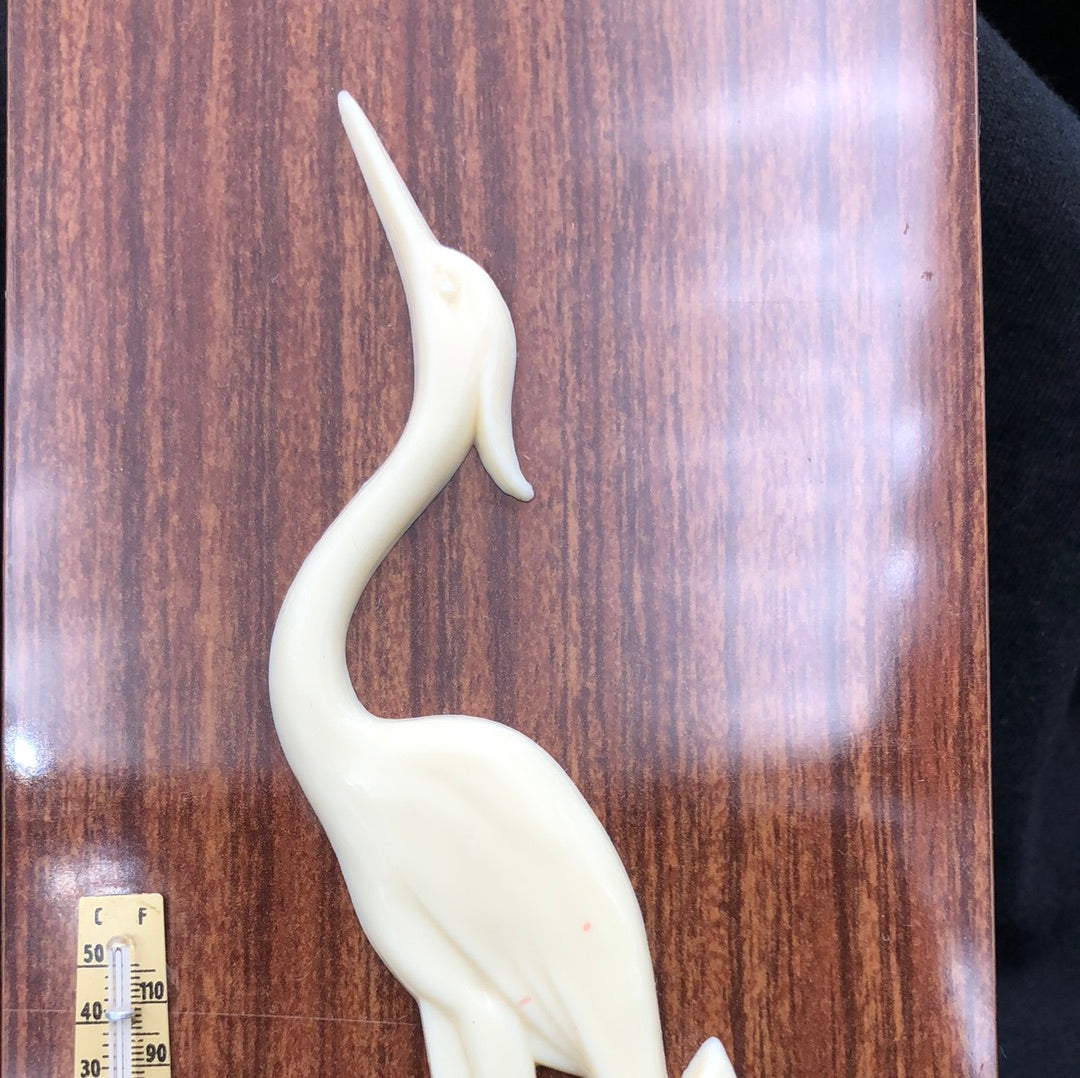 Thermometer with crane