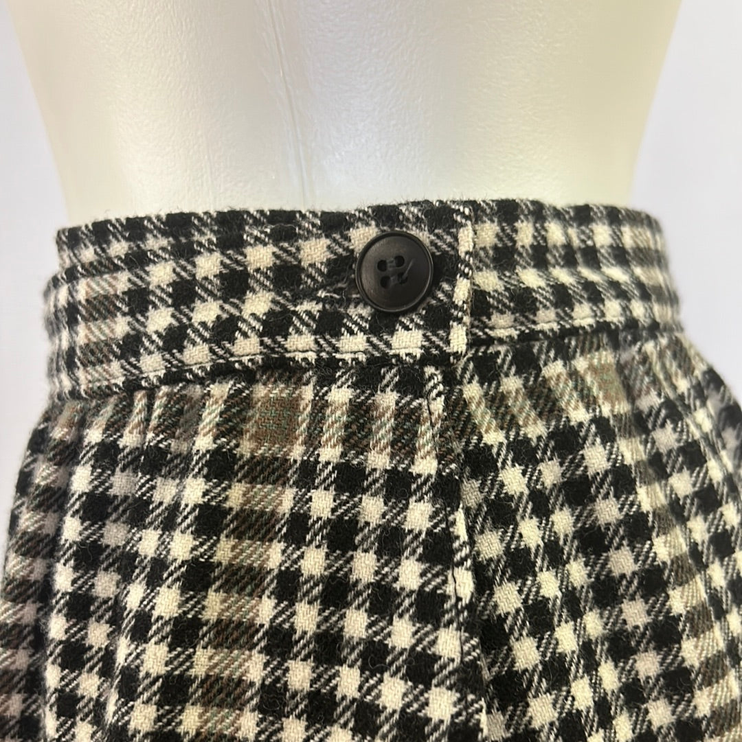 70s Plaid Pendleton wool skirt