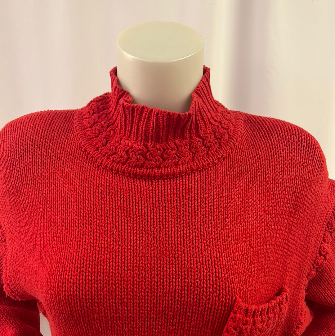 Dark Orange Knit Sweater