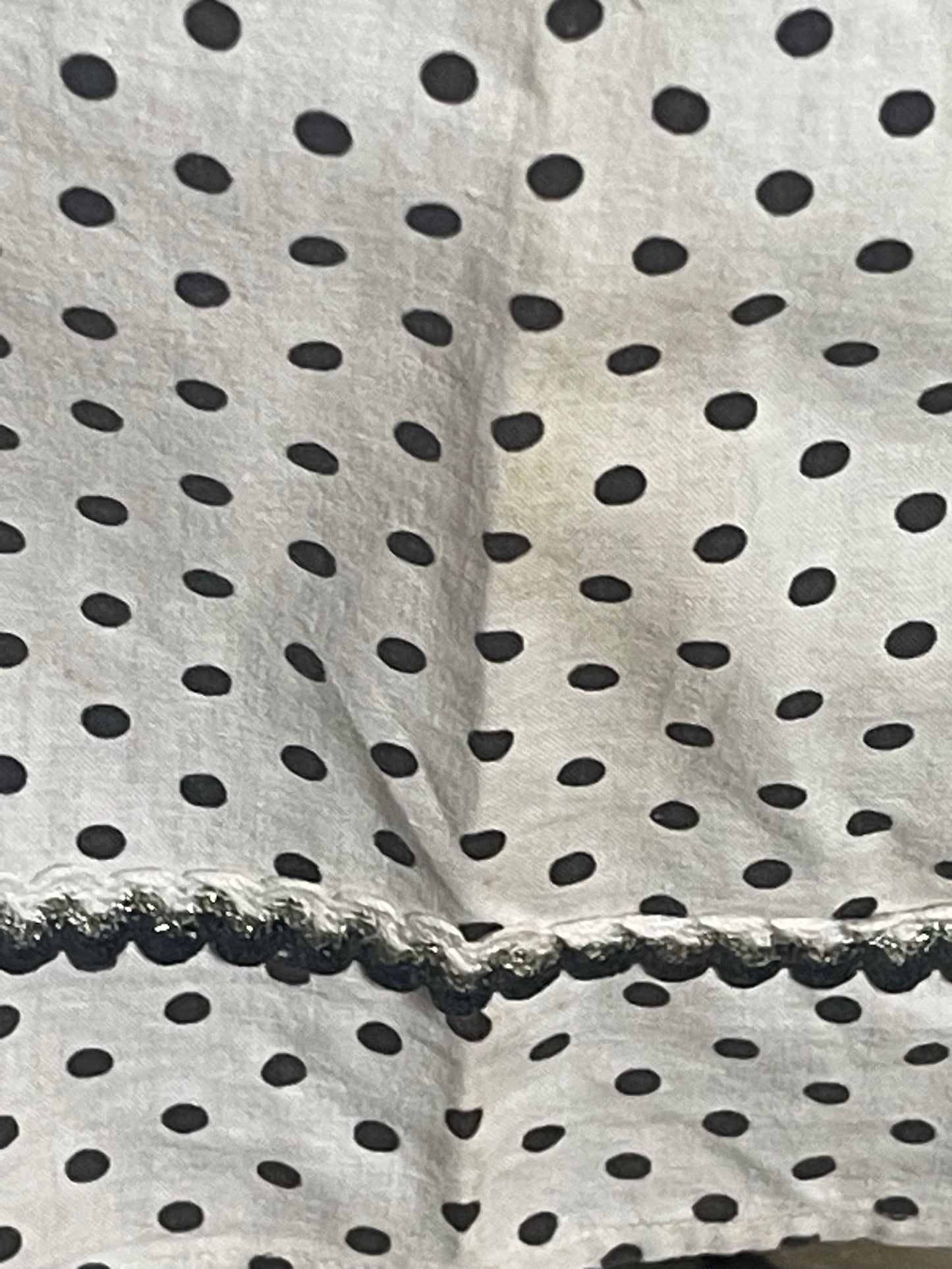 Black & White Polka Dot Kitchen Apron