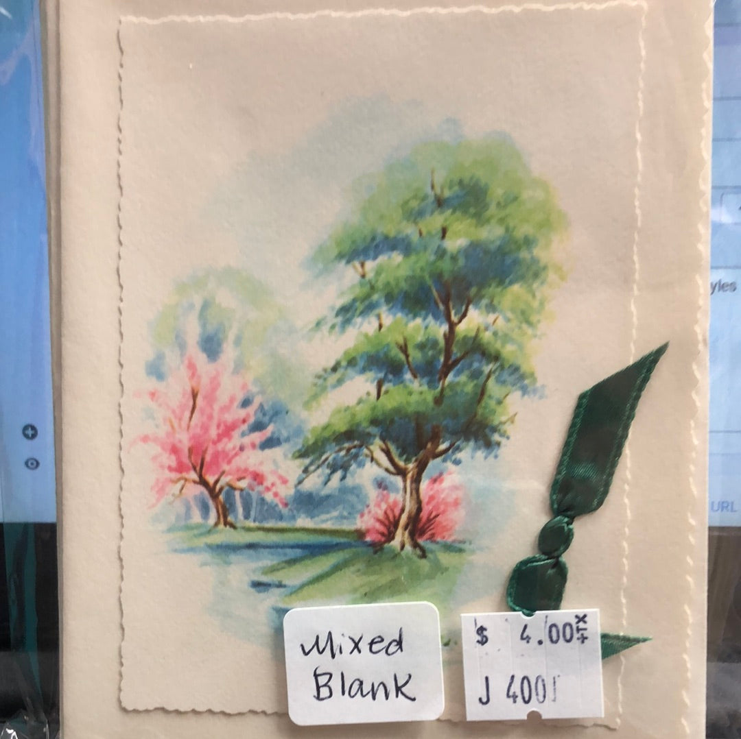 Mixed blank note cards with envelopes