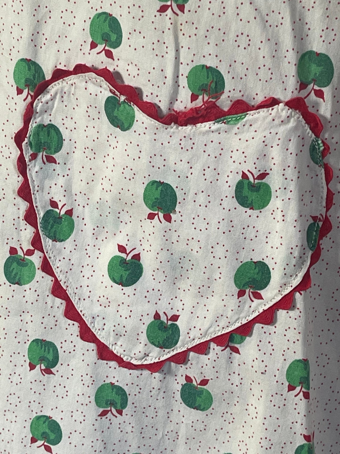 Apple Print Kitchen Apron