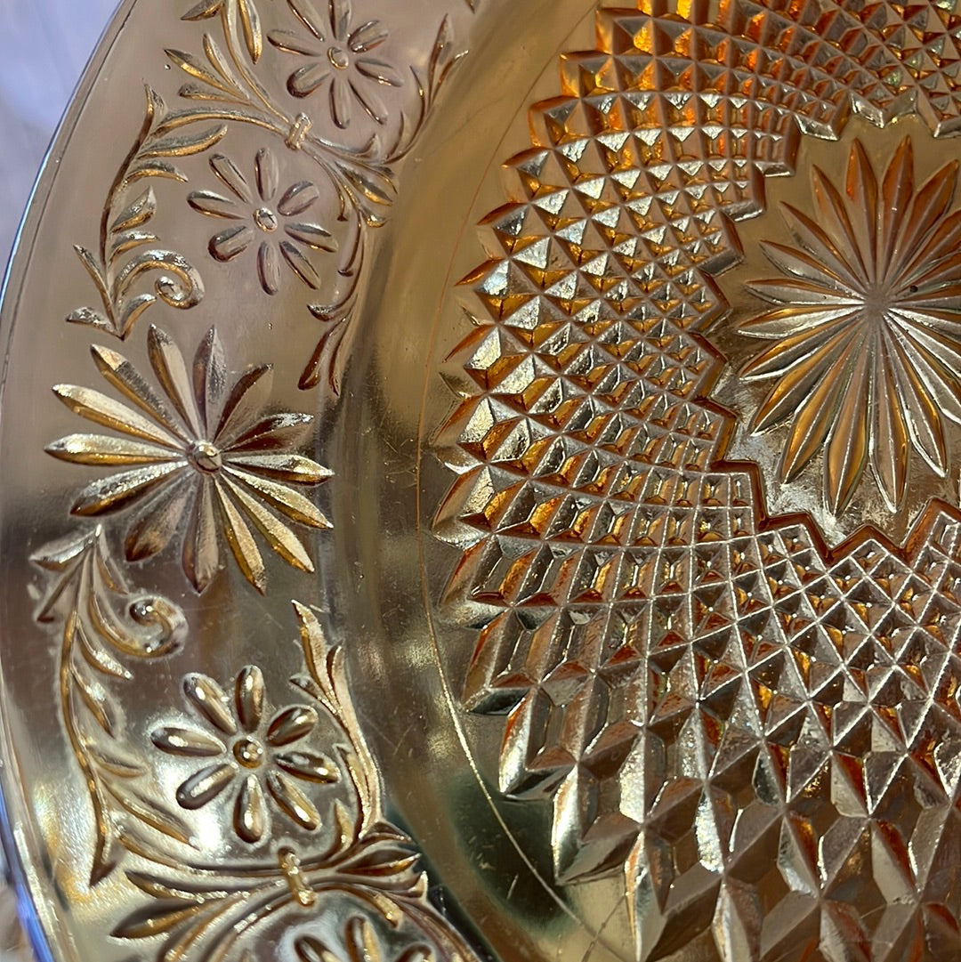 Amber Indiana Daisy serving dish
