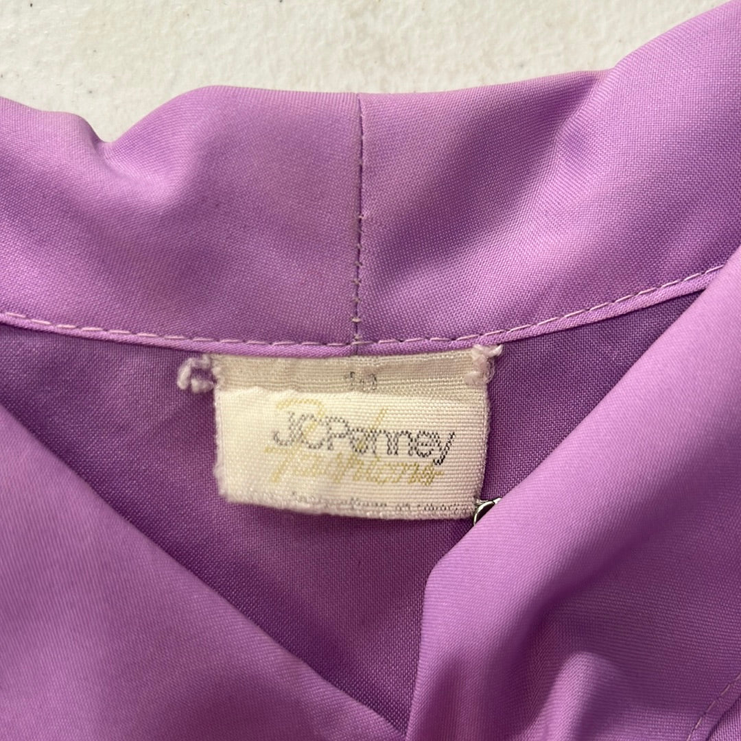 Lavender Button-Up Blouse