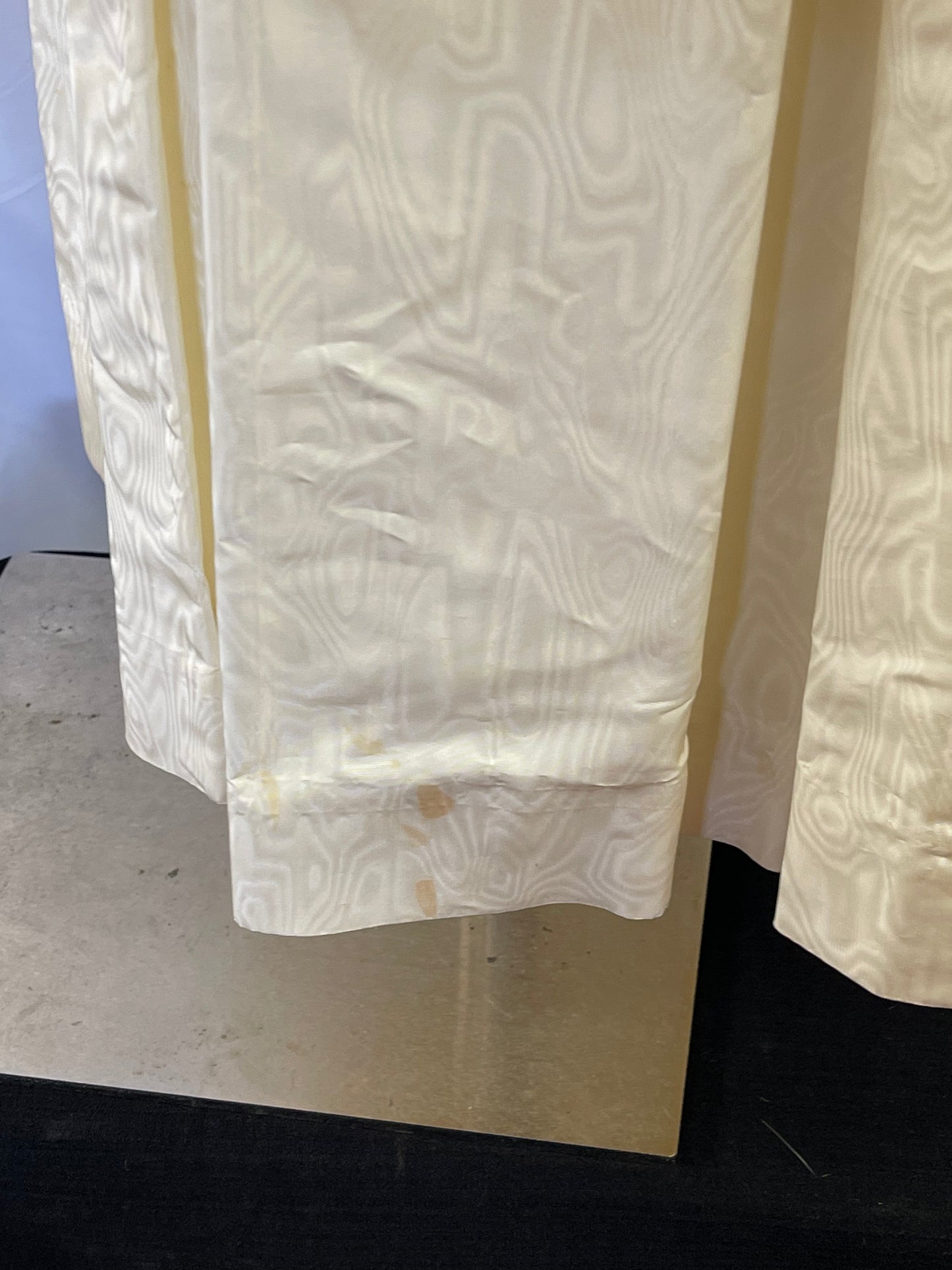 50s Ivory taffeta party dress