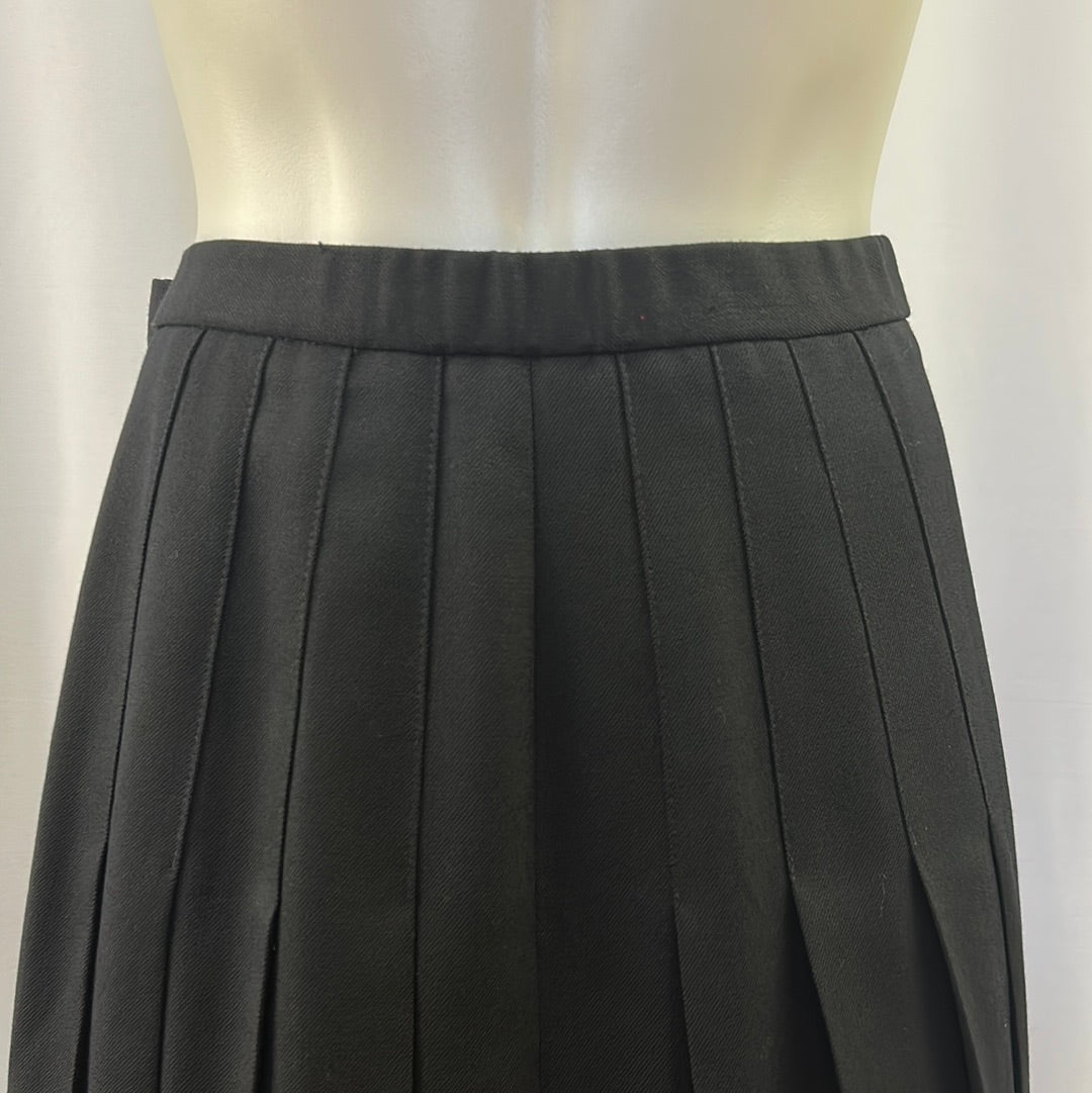 Women’s Black Pleated Pendleton Skirt