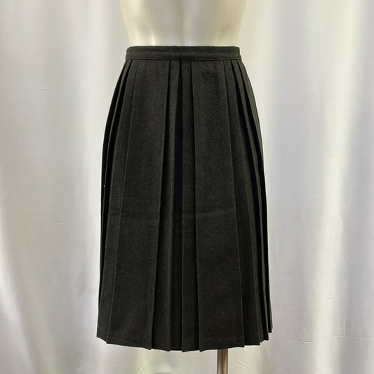 Pleated Wool Skirt