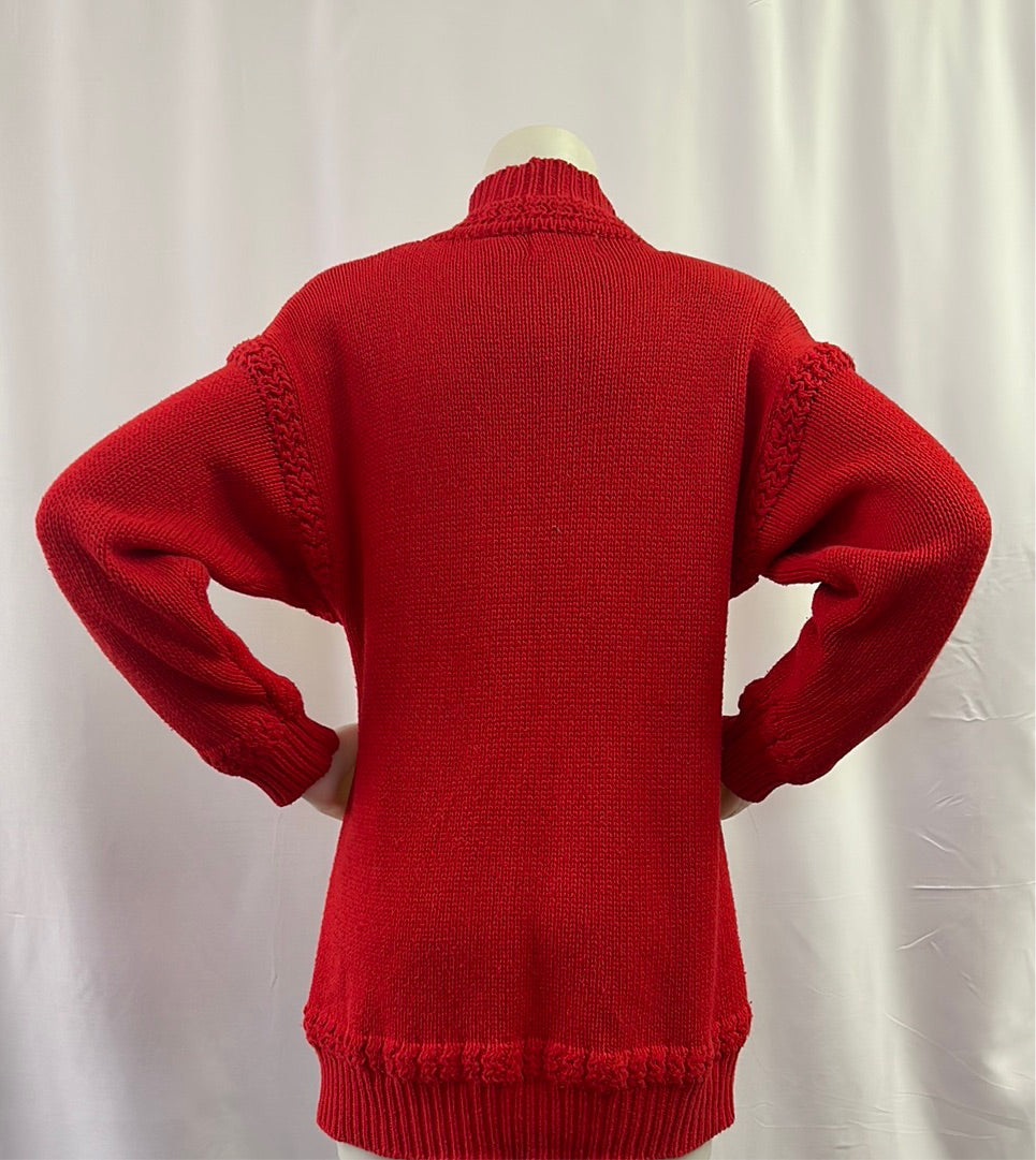 Dark Orange Knit Sweater