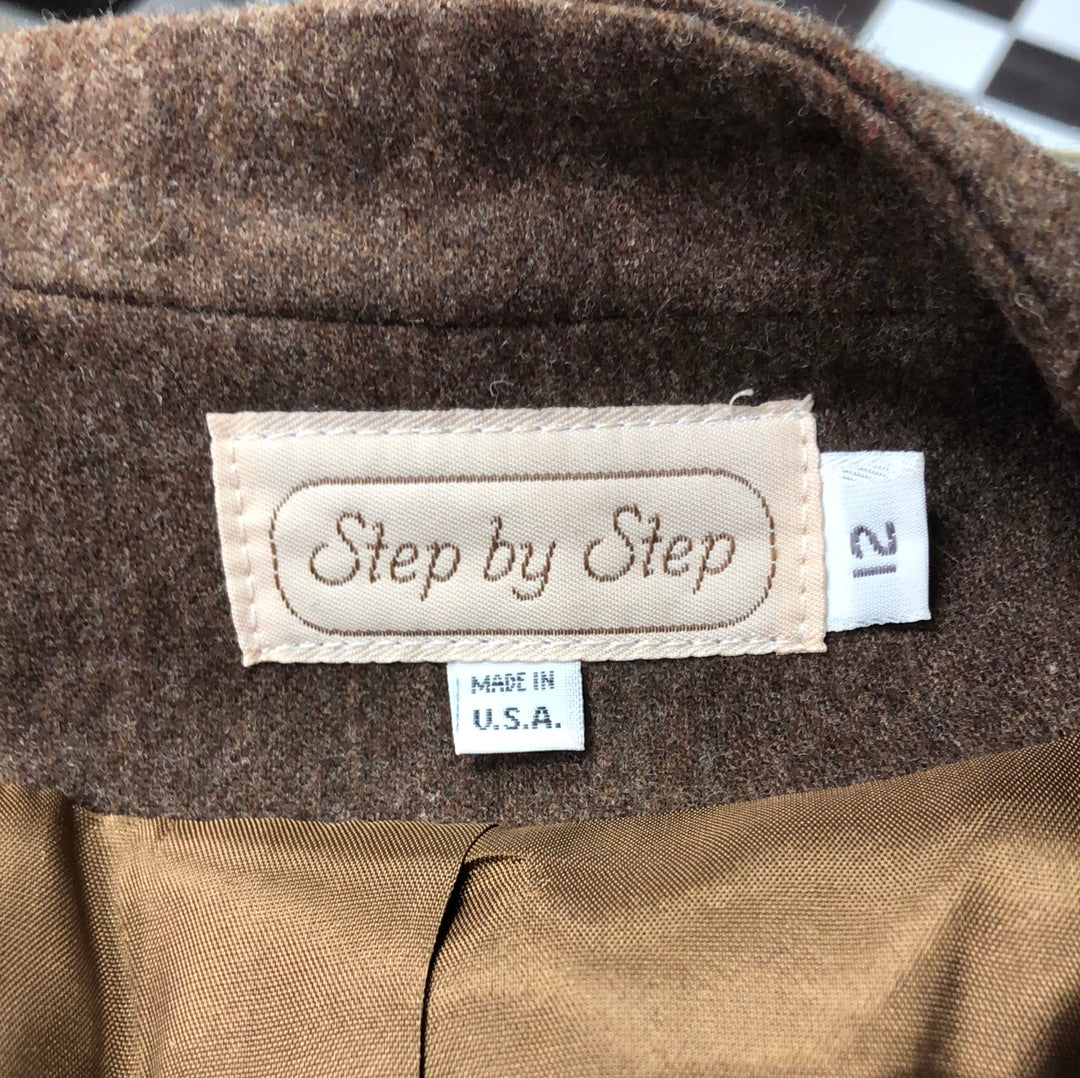 Brown Wool Two Piece Suit