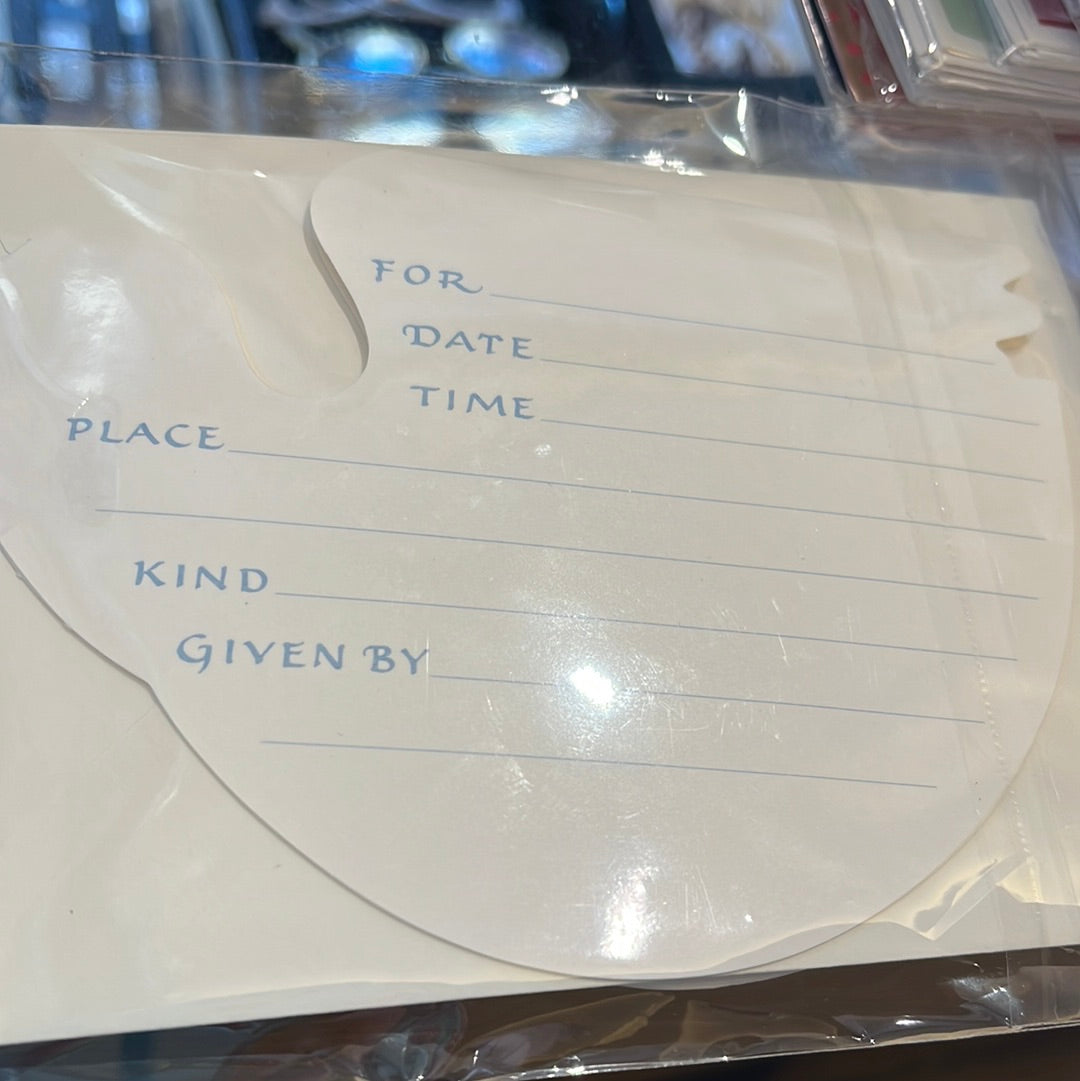 8 Dove shaped bridal shower invites