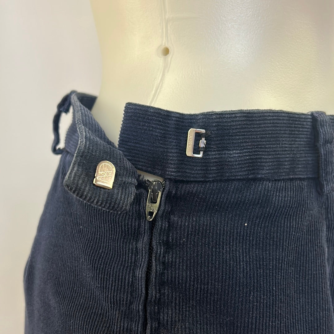 Women’s Navy Blue Corduroy Skirt