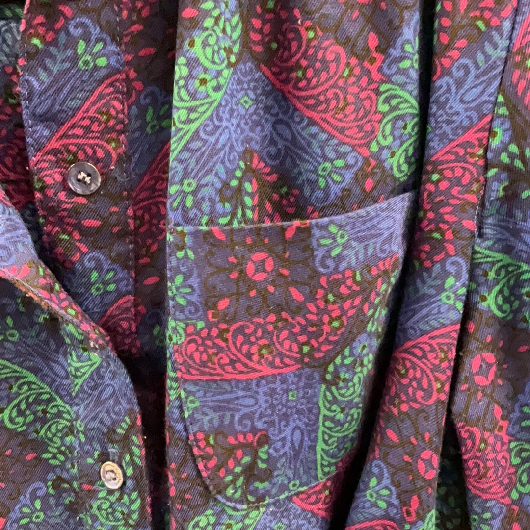 80s Vibrant Jewel Colored Dress