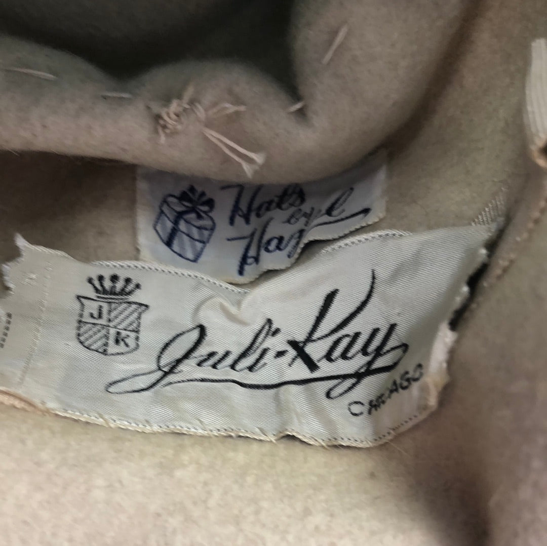 Hats by Hazel Cream faux fur hat