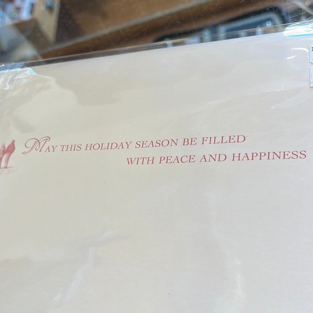 4 pack winter scene holiday card