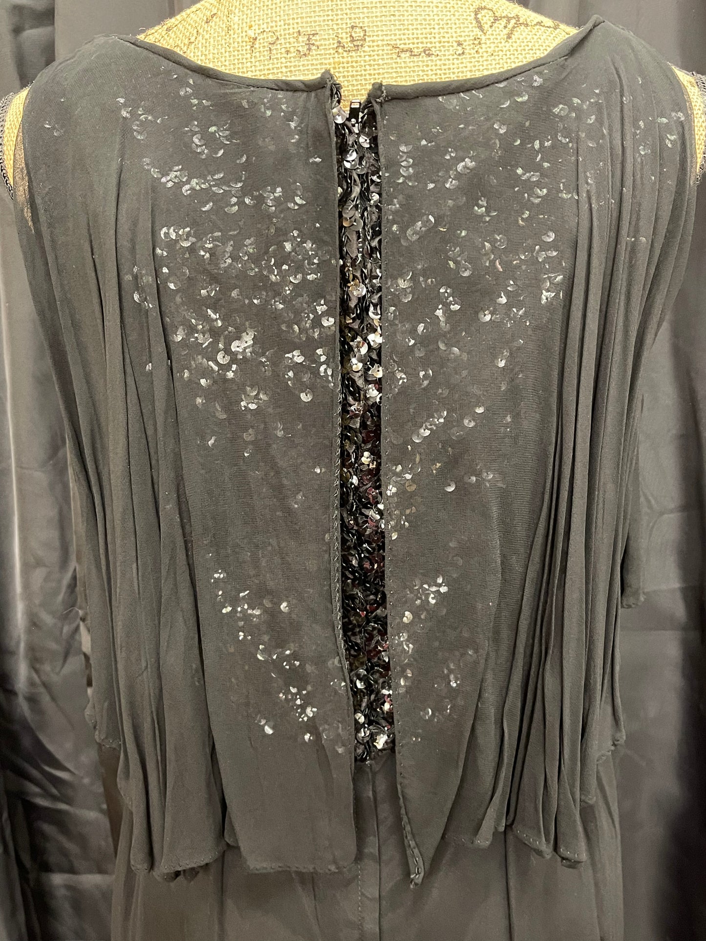 60s Flirty Black Cocktail Dress