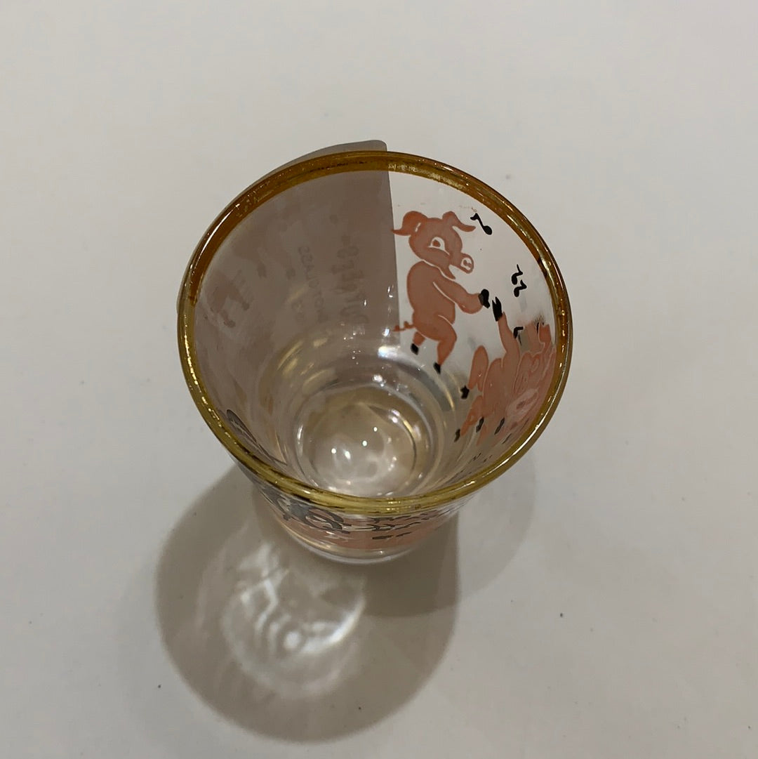 Happy Days Pig Shot Glass