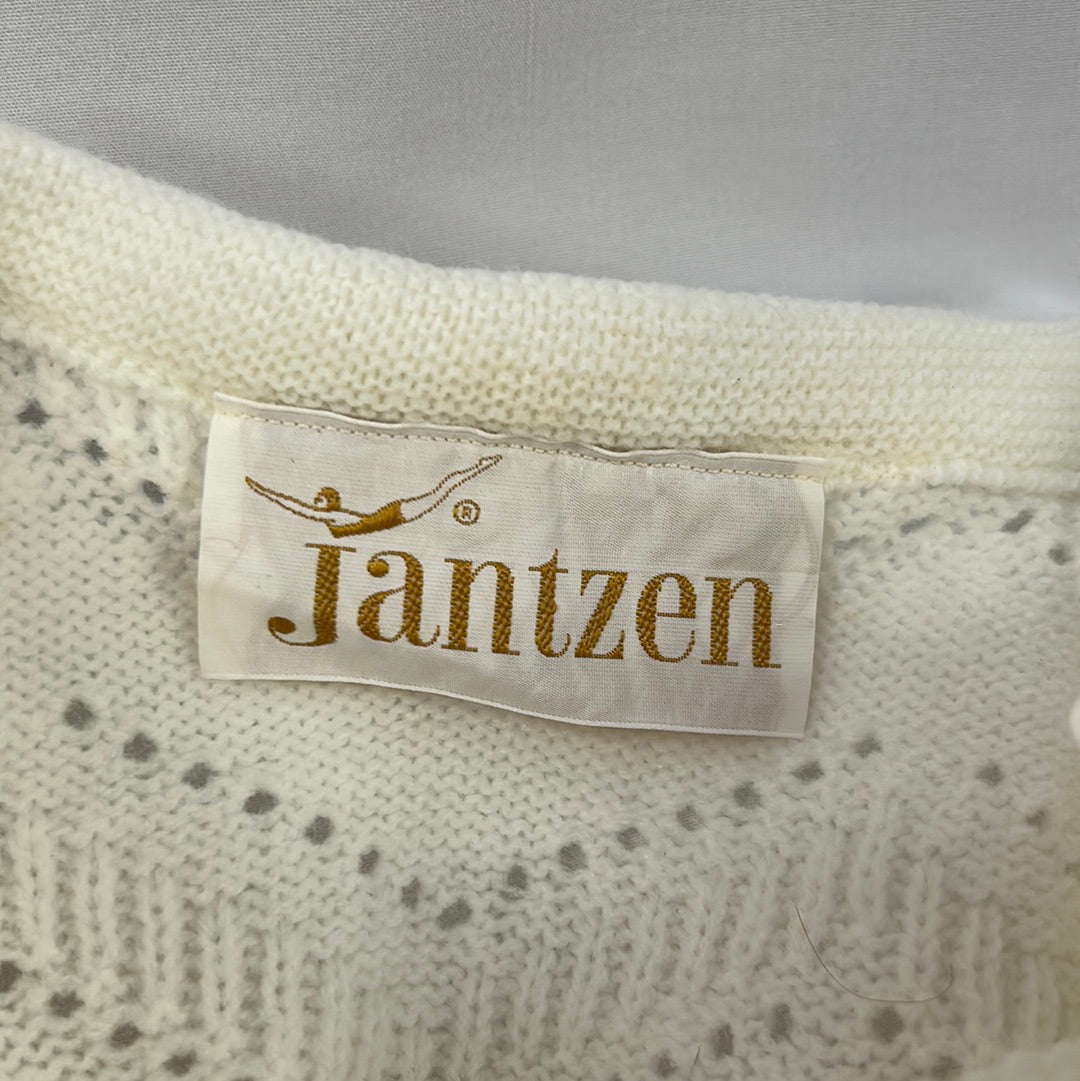 Jantzen White Knit Sweater