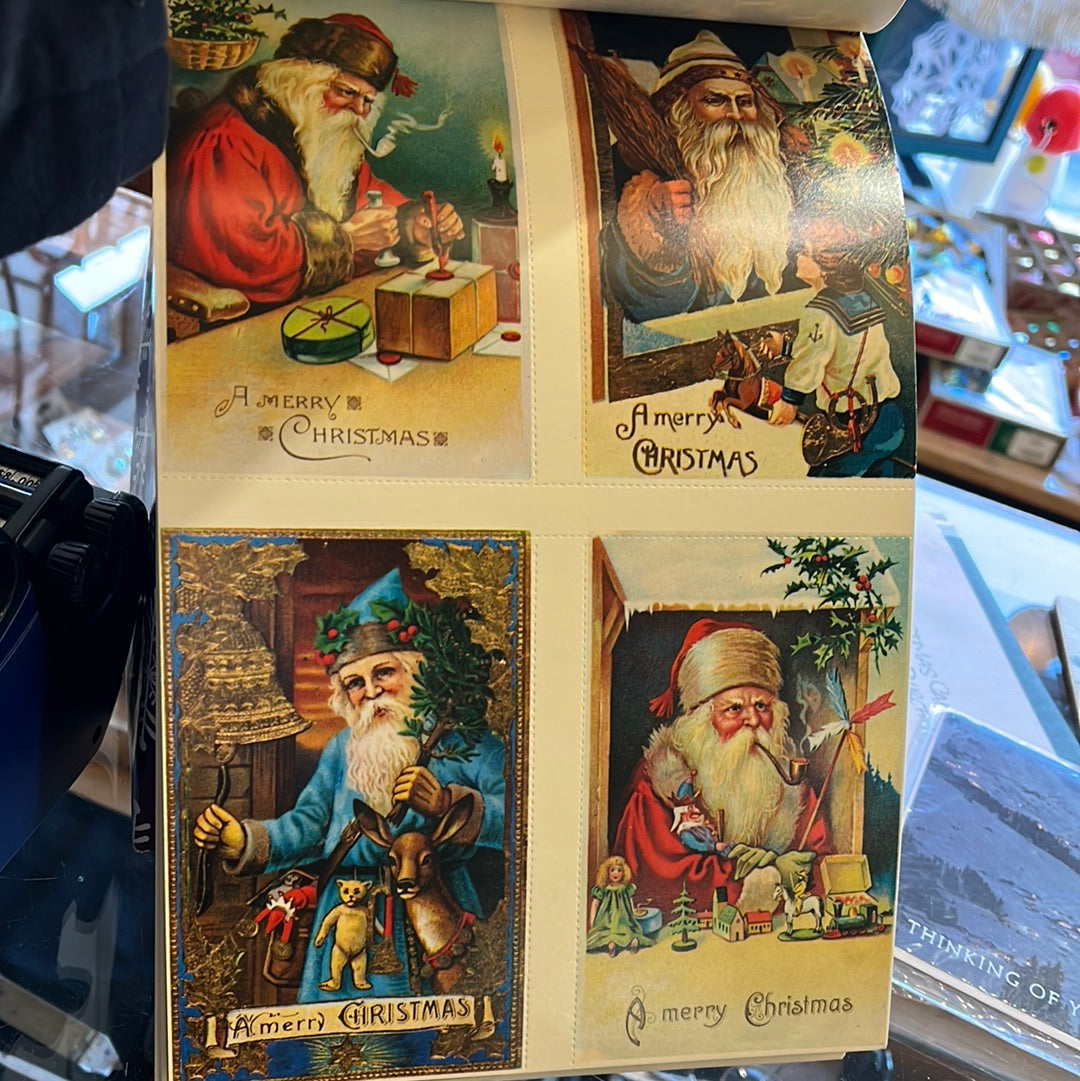 Old fashioned Santa Claus post cards