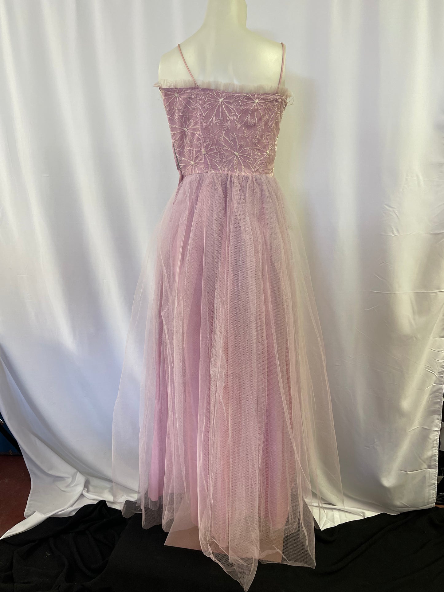 Lavender Tulle Formal Dress