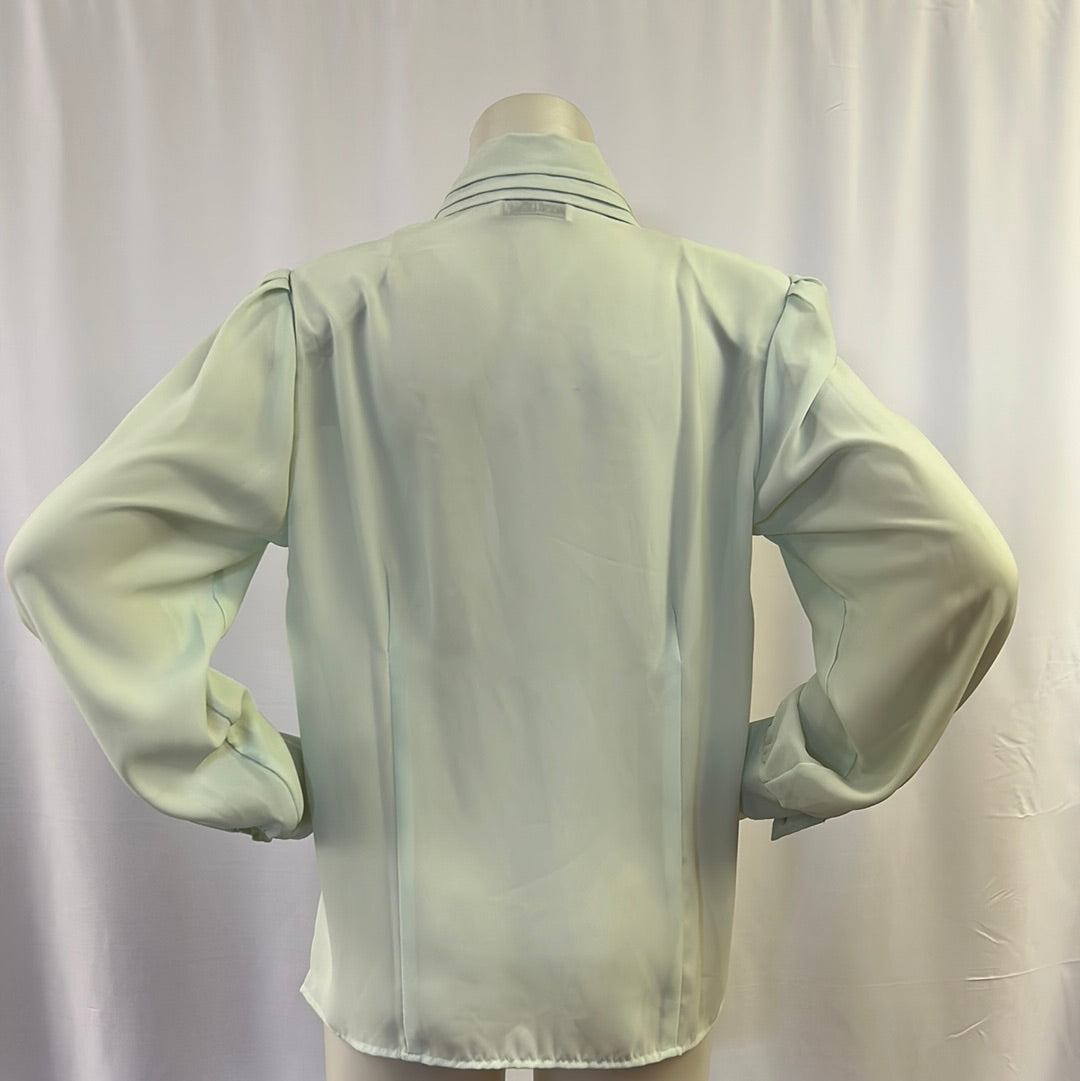 80s Mint Sheer Blouse