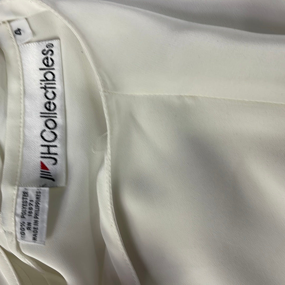 White Short Sleeve Blouse