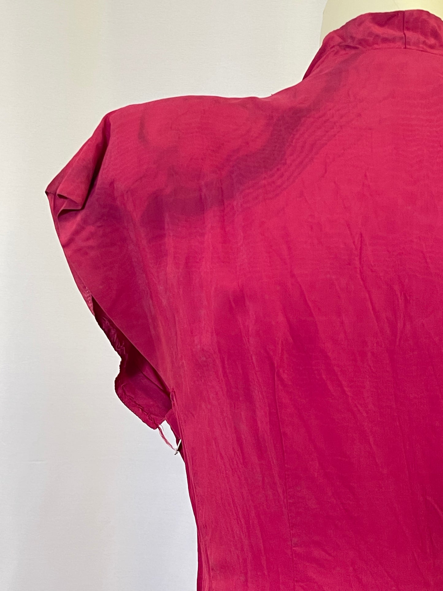 40s Deep Pink Dress - Wounded