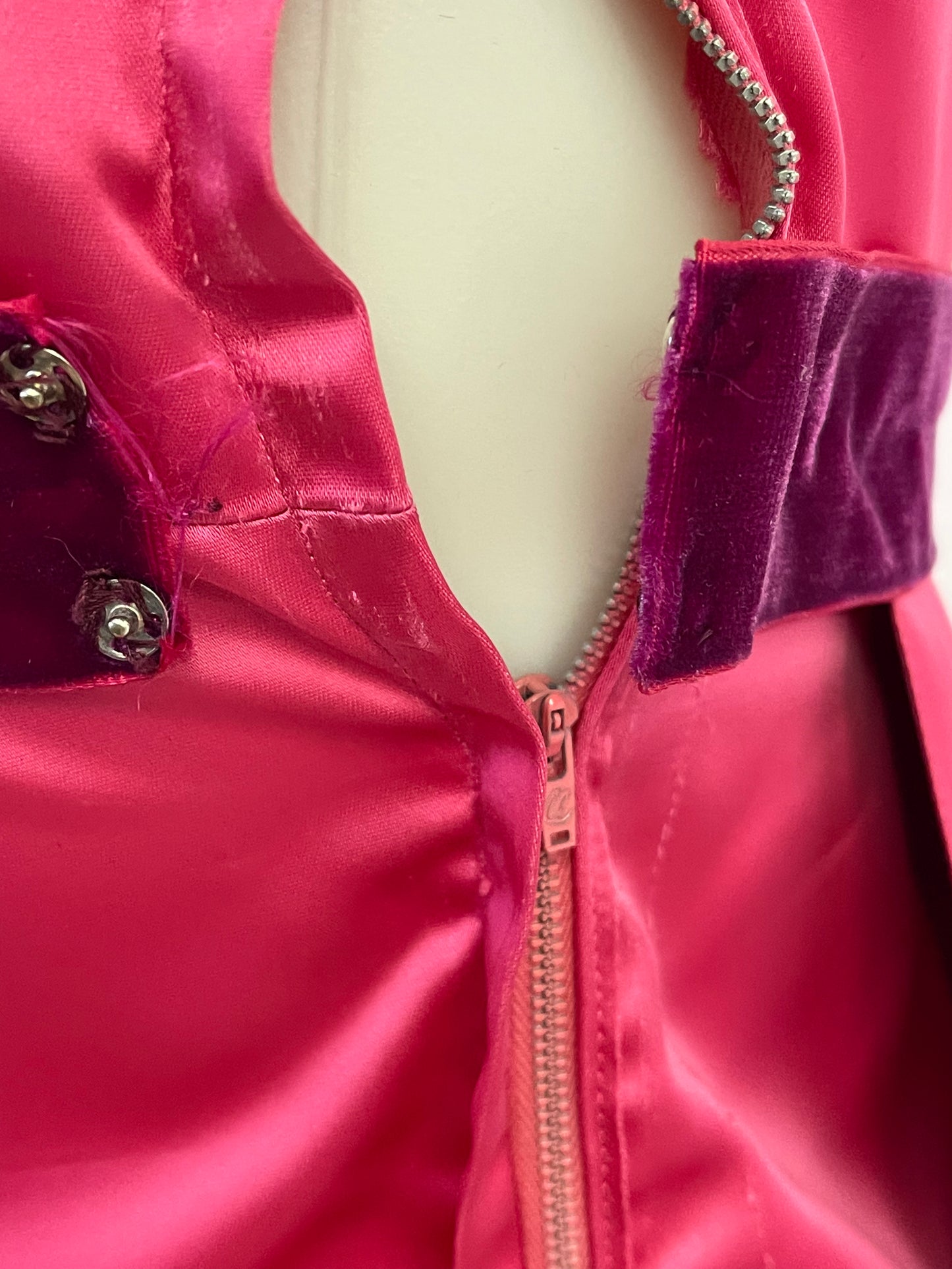 60s Hot Pink Formal Gown