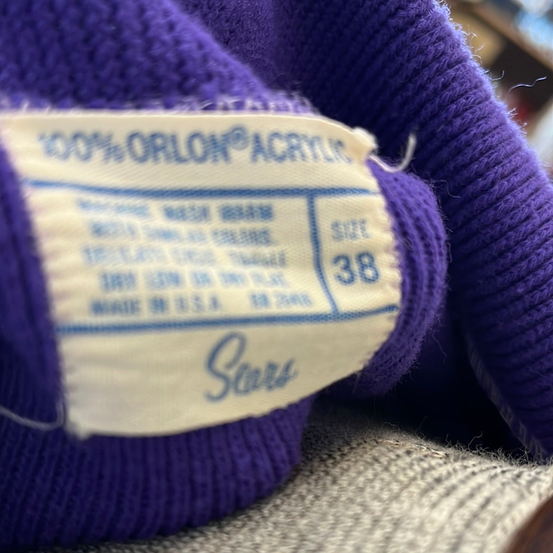 Vintage Sears purple sweater