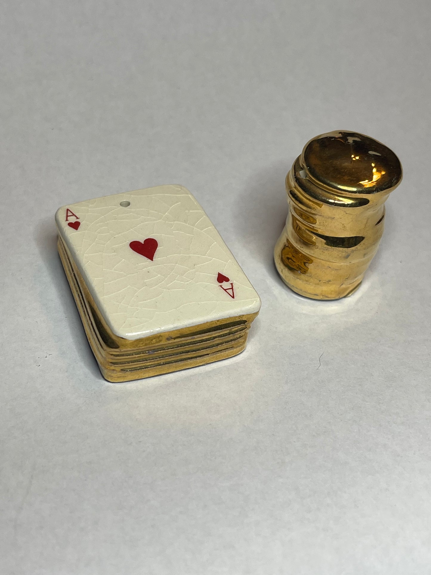 Arcadia Aces & Coins Salt & Pepper Shakers