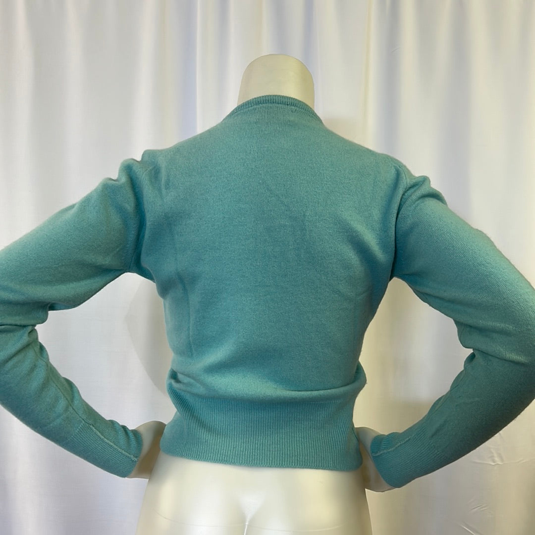 Women’s Teal Waistline Sweater