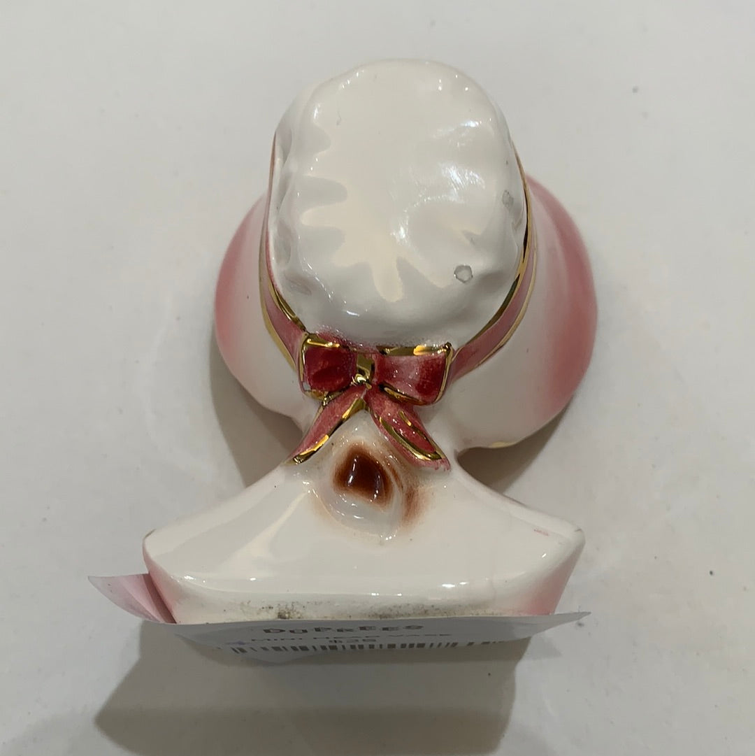 Mini girl head vase