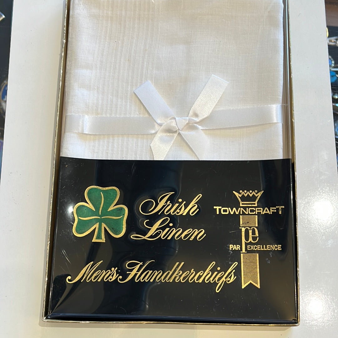 3pk Irish linen Men’s handkerchiefs