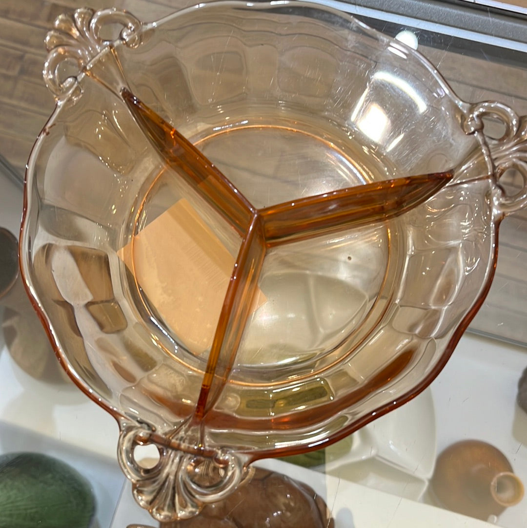 Fostoria Lafayette relish dish