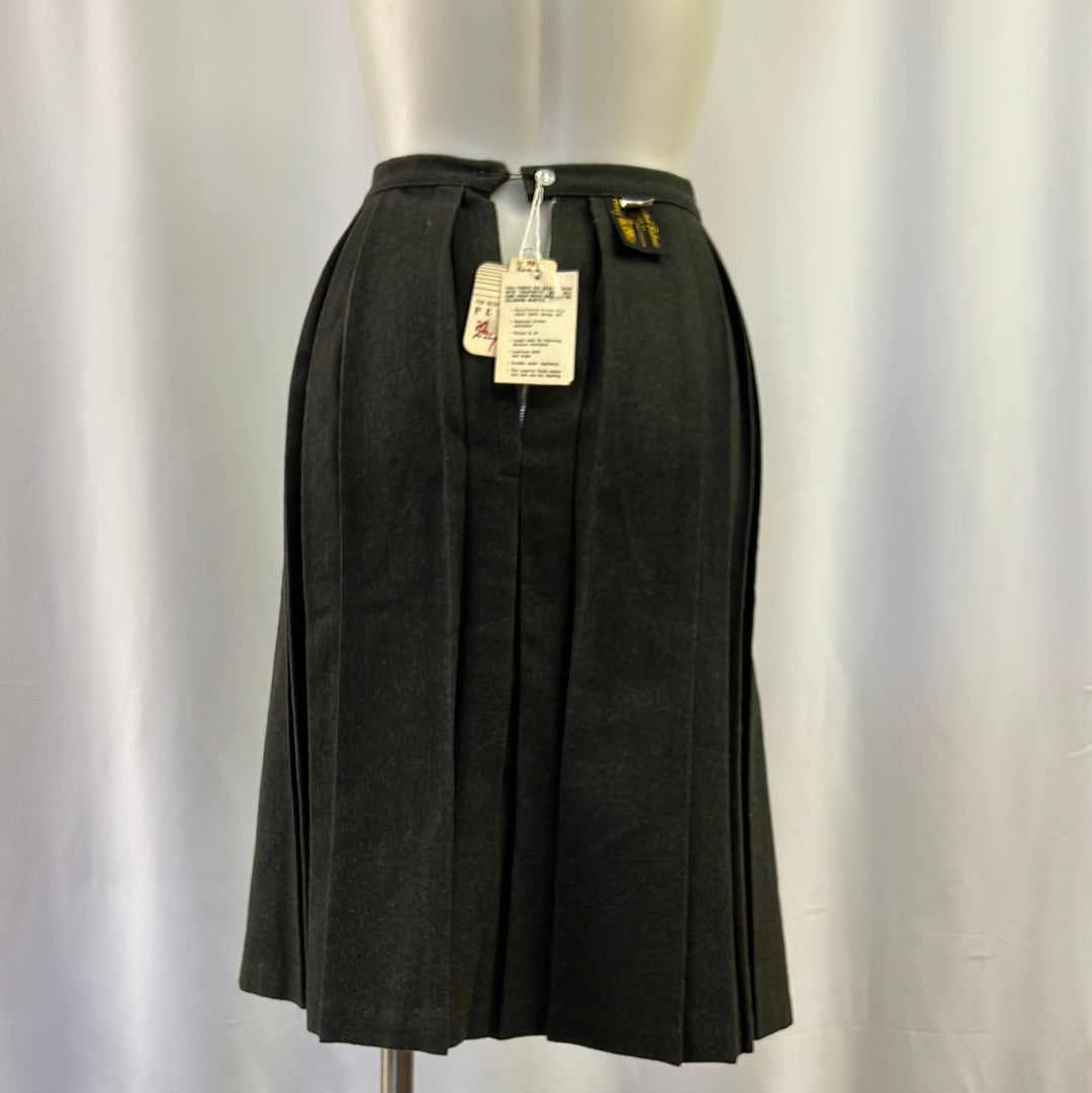 Pleated Wool Skirt