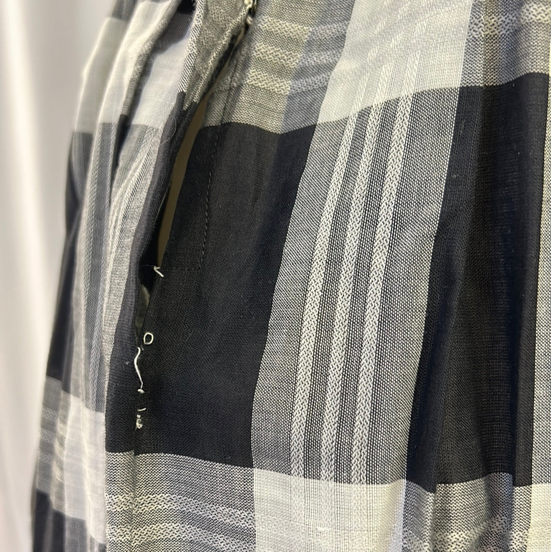 Black & White Pleated Skirt